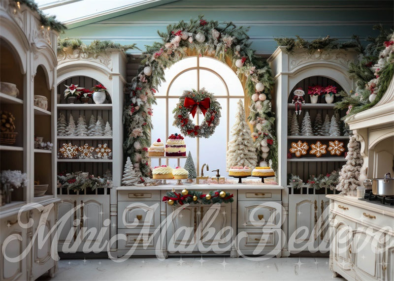 Kate White Christmas Kitchen Backdrop Designed by Emetselch