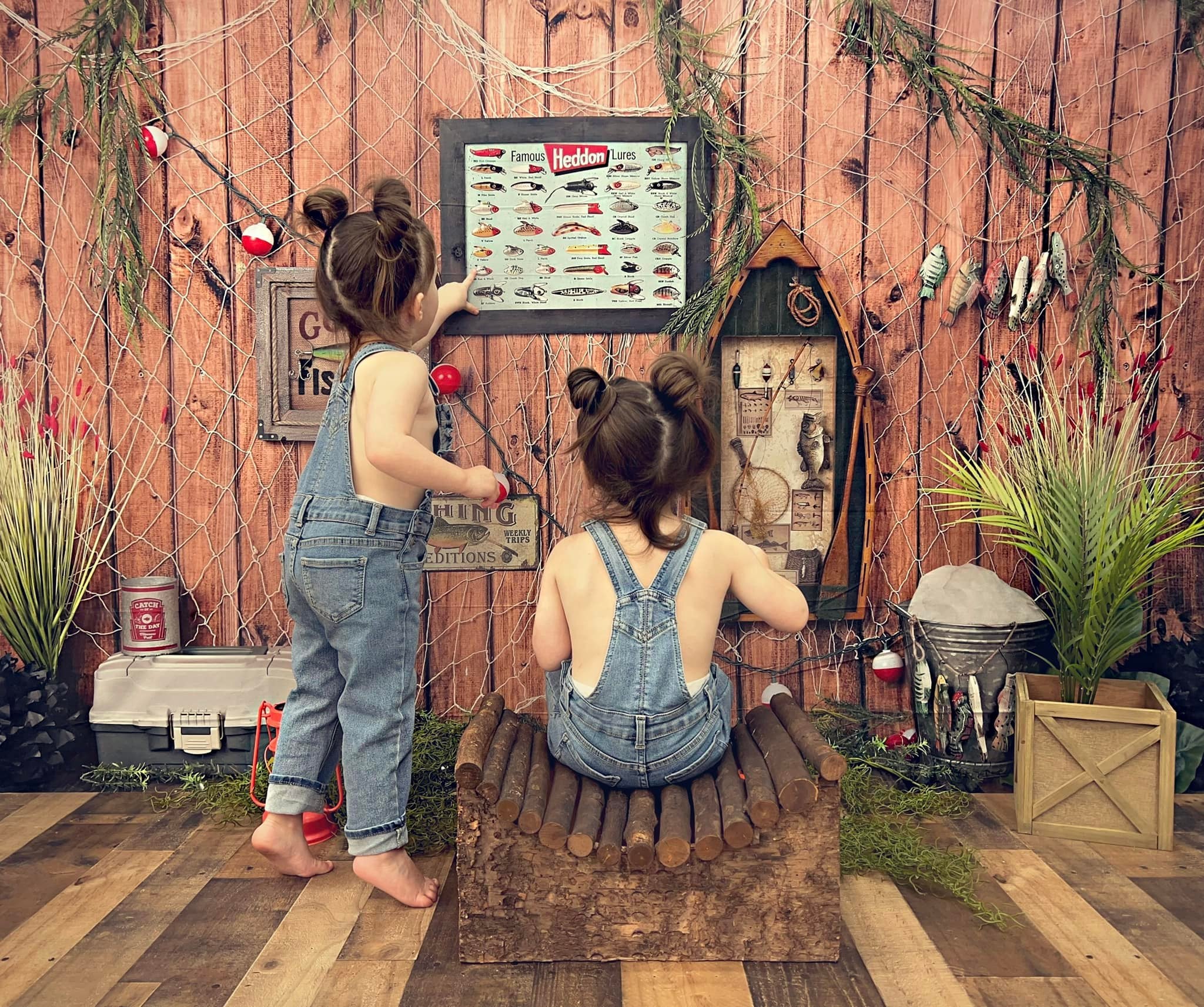 Kate Children 1st Birthday Go Fishing Backdrop AU for Photography Designed  By Arica Kirby