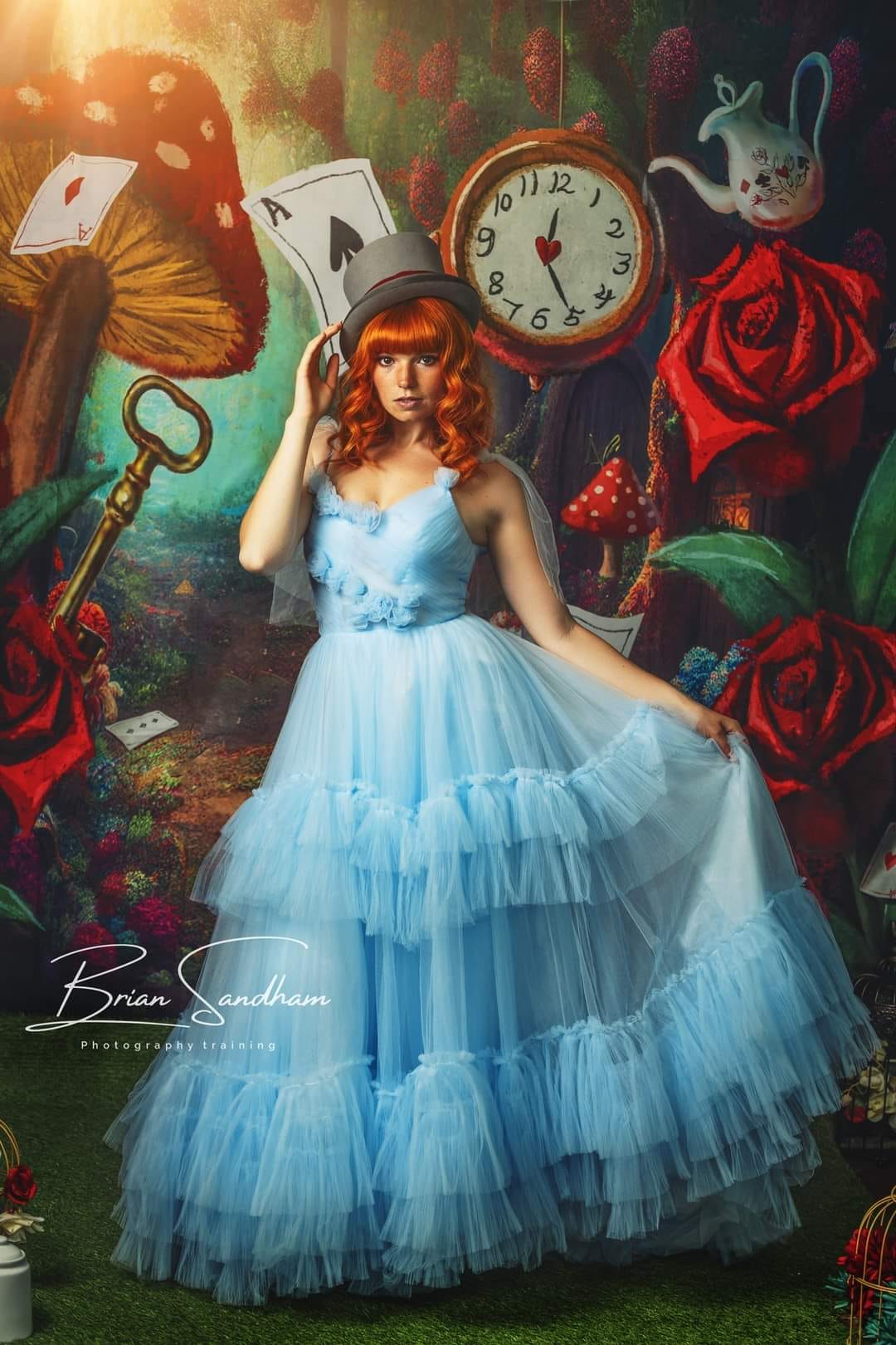 Kate Fantasy Magic World Backdrop Poker Rose Mushroom Designed by Chain Photography