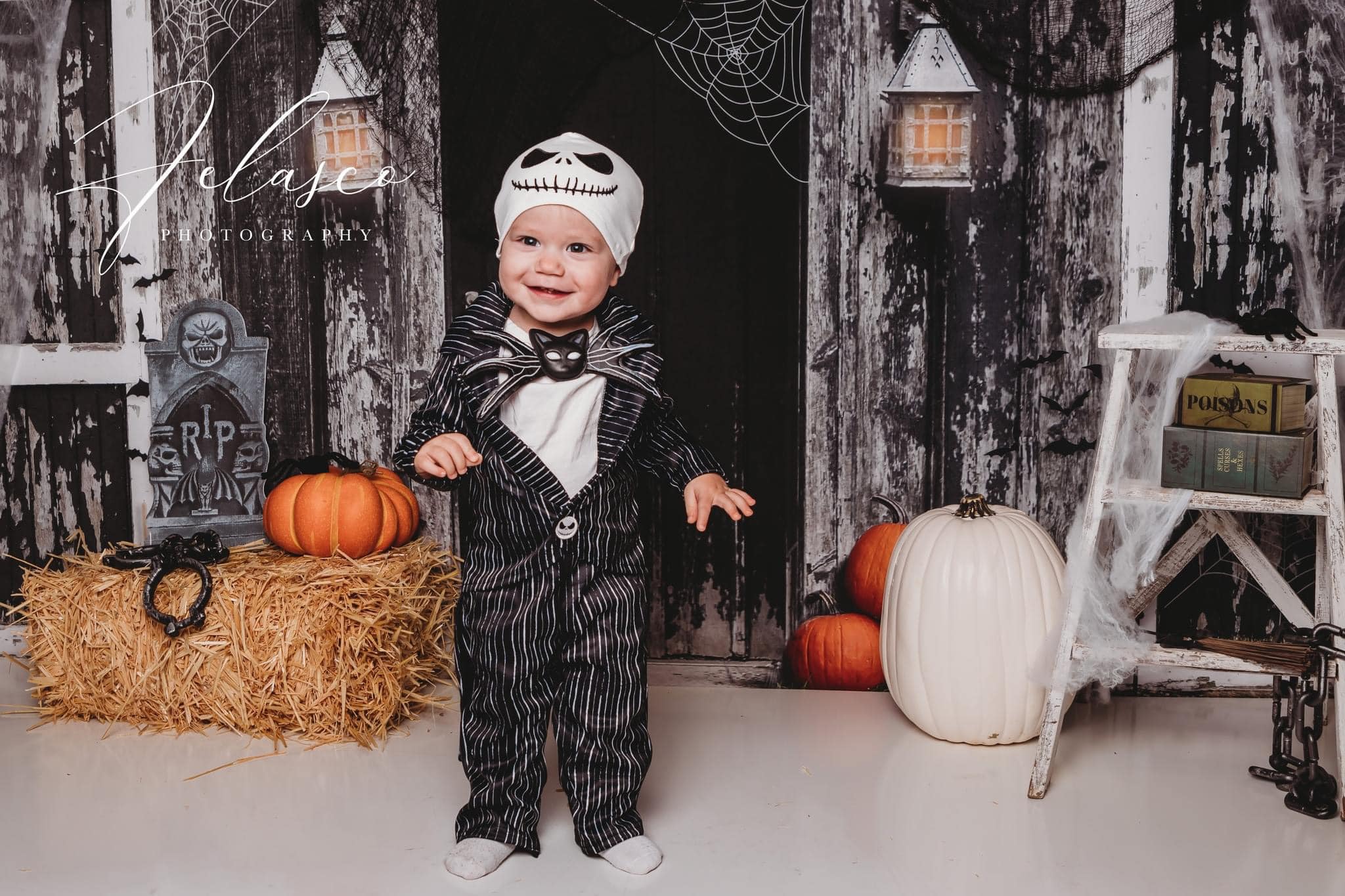 Kate Spooky Halloween Barn Backdrop Designed by Mandy Ringe Photography - Kate Backdrop AU