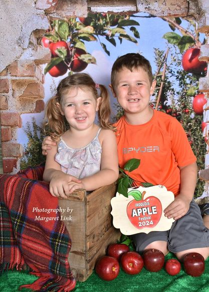 Kate Apple Orchard Backdrop with Broken Wall Designed by Chain Photography