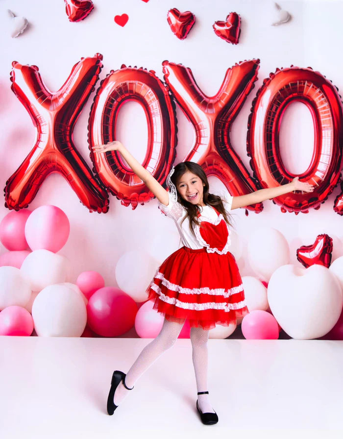 Kate XOXO Valentine’s Day Balloons Backdrop Designed by Patty Roberts