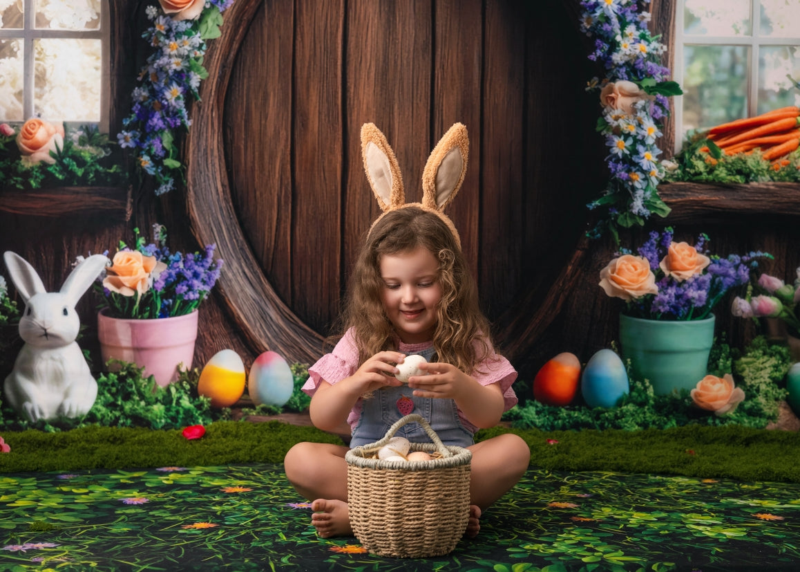 Kate Easter Bunny Floral Arch Tree House Backdrop Designed by Mini MakeBelieve