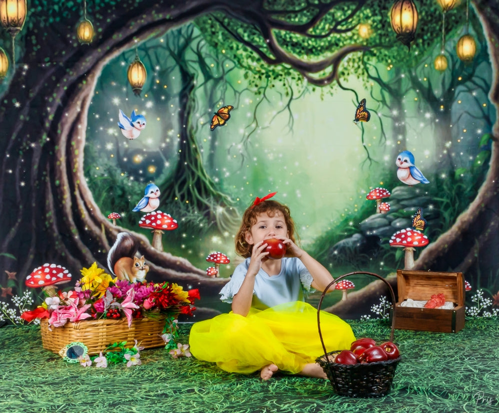 Kate Enchanted Woods with Creatures Backdrop Designed by Ashley Paul