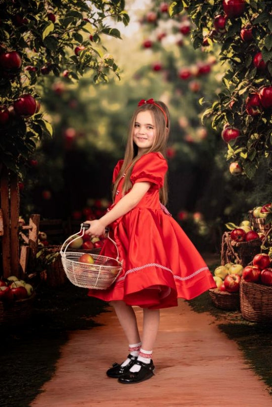 Kate Apple Orchard Backdrop+Garden Path Greenery Floor Backdrop