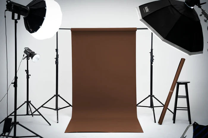 Kate Cocoa Brown Seamless Paper Backdrop for Photography