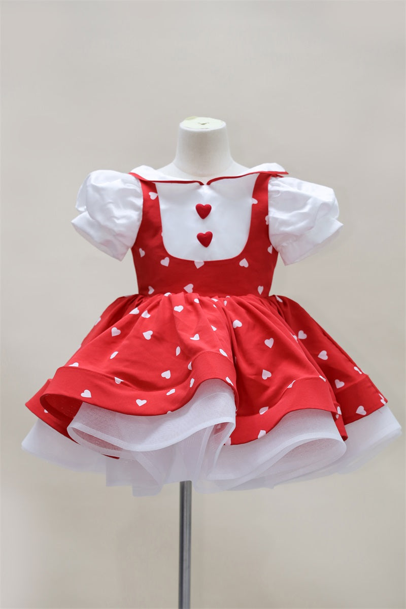 Kate Spring/Summer Heart Collar Kids Dress for Photography