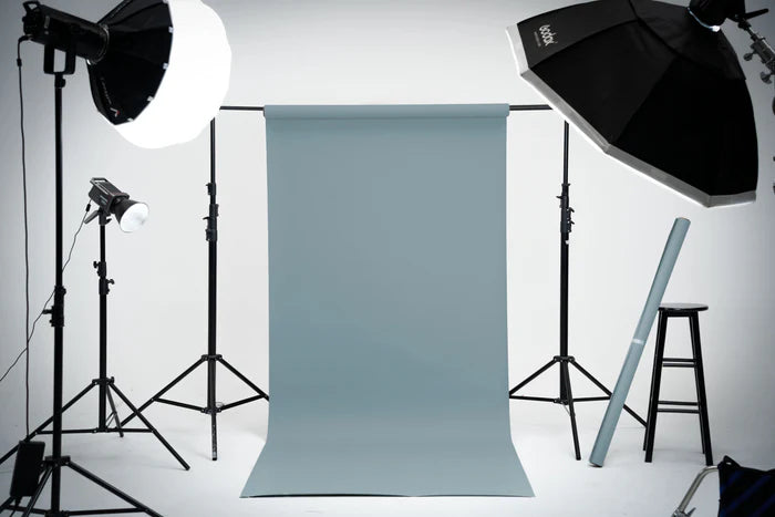 Kate Azure Blue Seamless Paper Backdrop for Photography