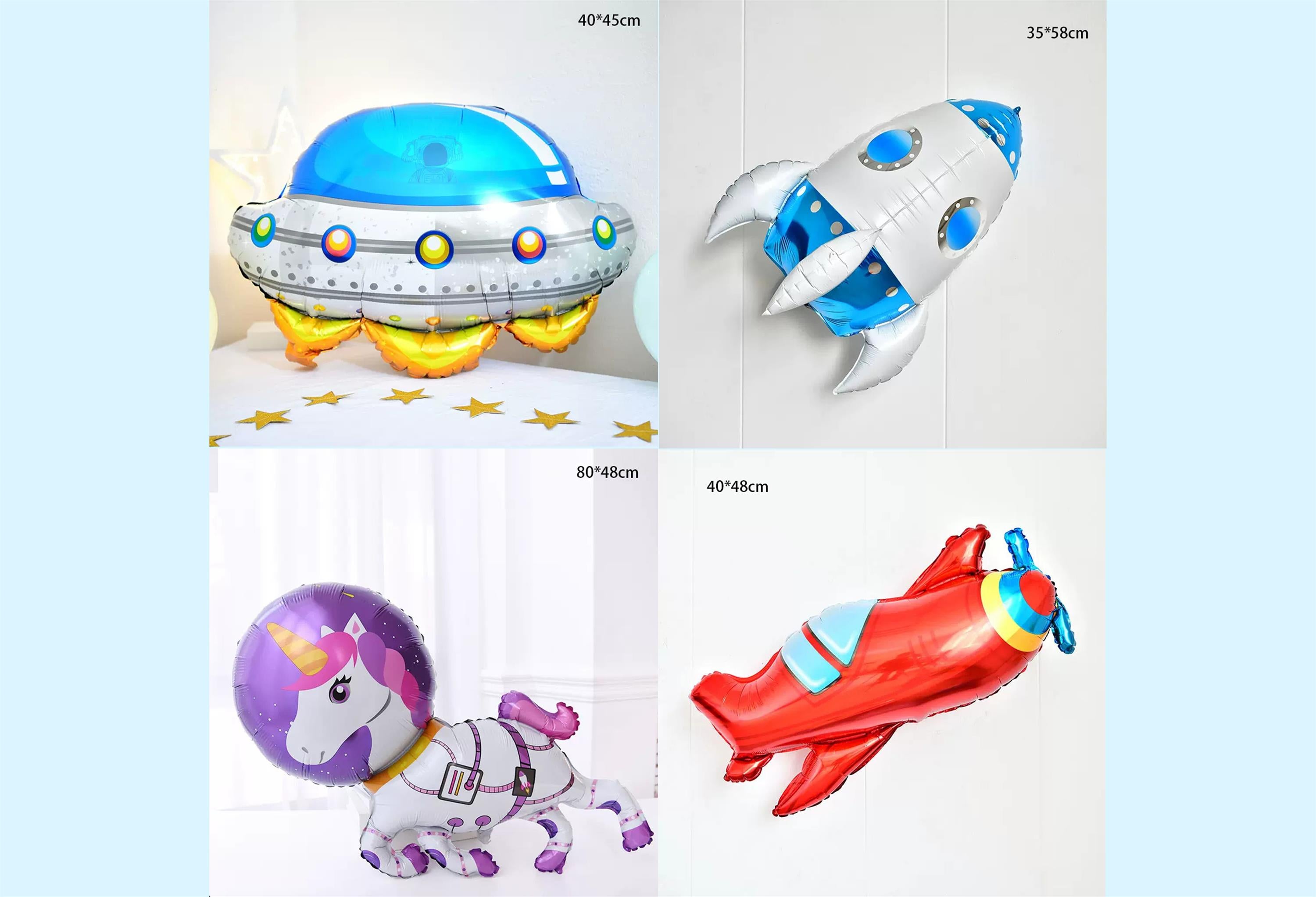 Kate Astronaut Universe Inflatable Props Set 16pcs