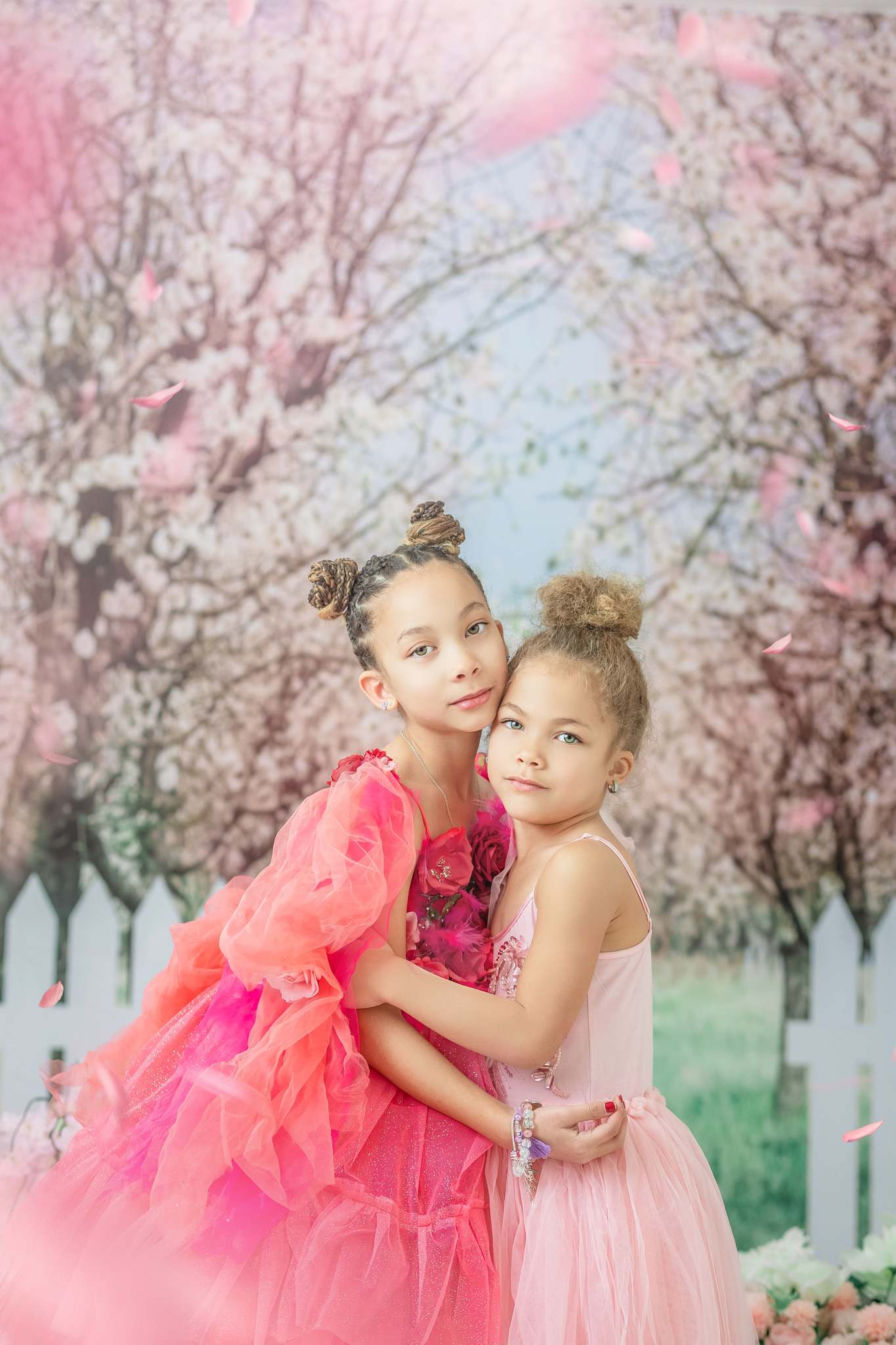 Kate Spring Flower Tree Backdrop Fence Designed by Chain Photography