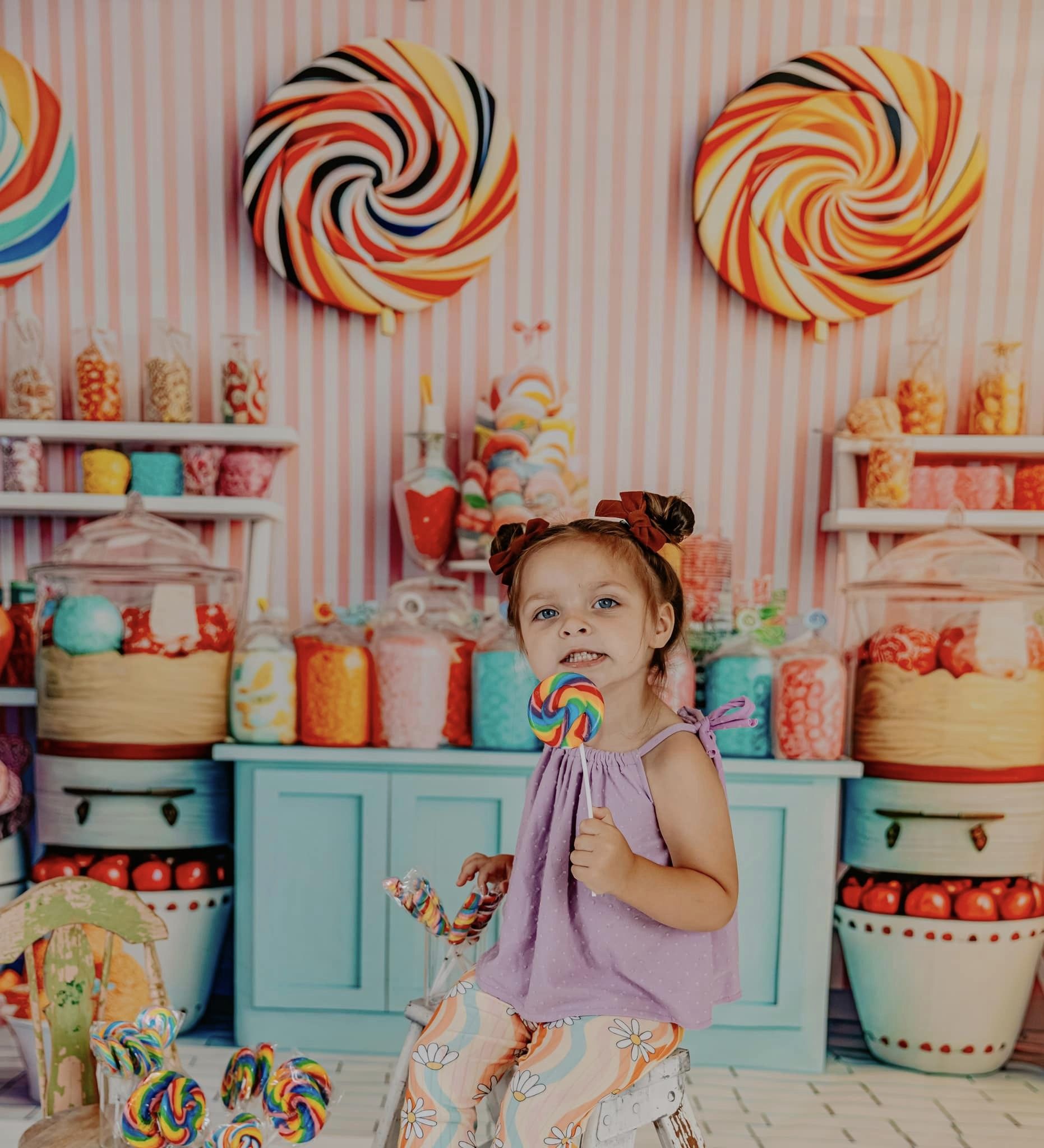 Kate Sweet Shoppe Backdrop Candy Designed by Angela Marie Photography