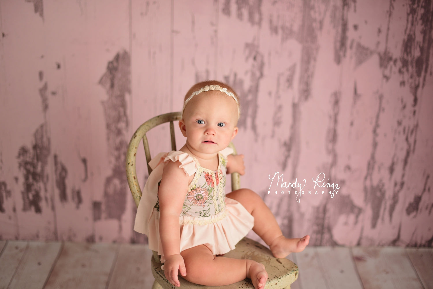 Kate Shabby Pink Barn Wood Backdrop Designed by Mandy Ringe Photography