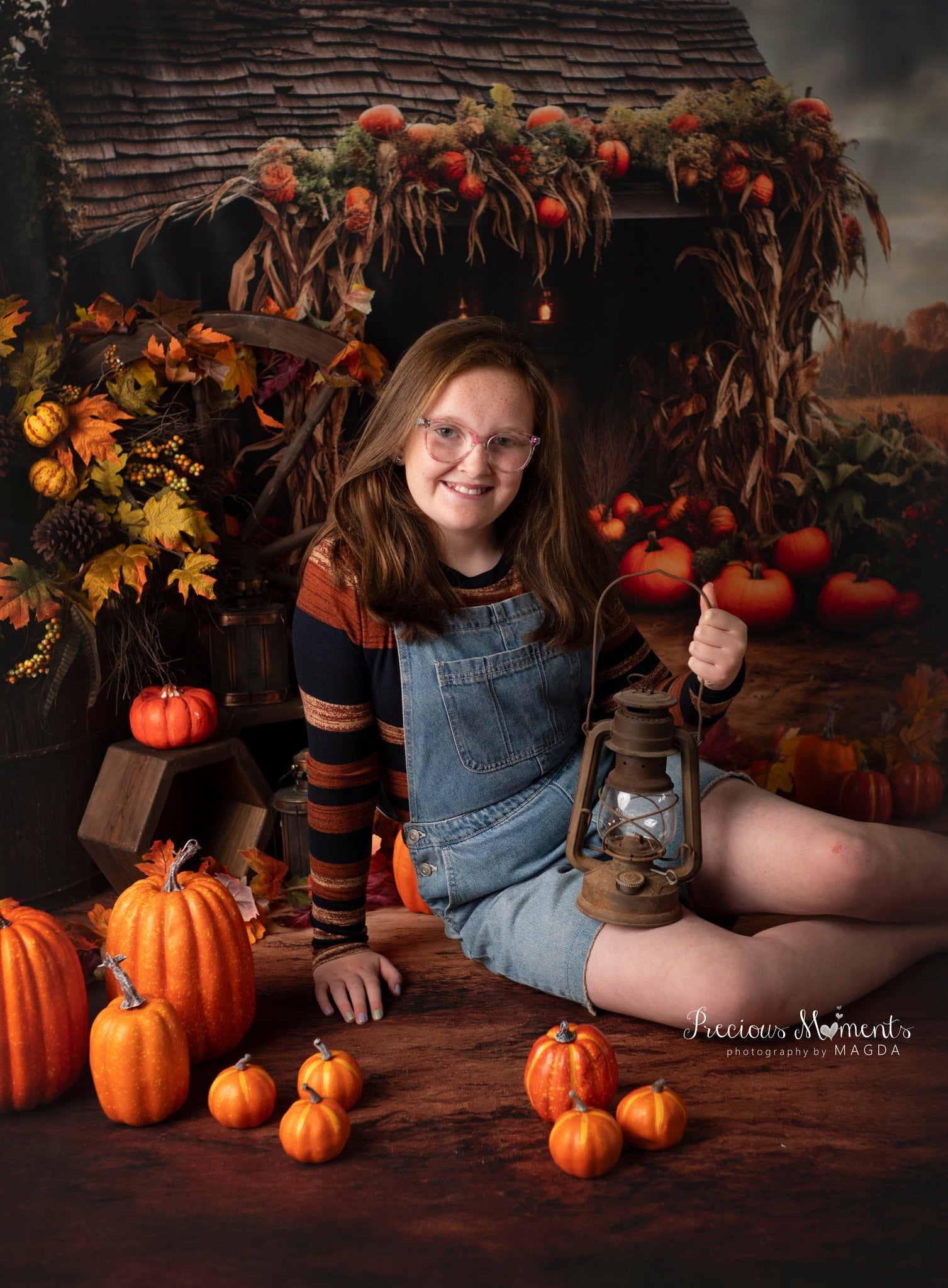 Kate Farm Pumpkin Harvest Backdrop for Photography