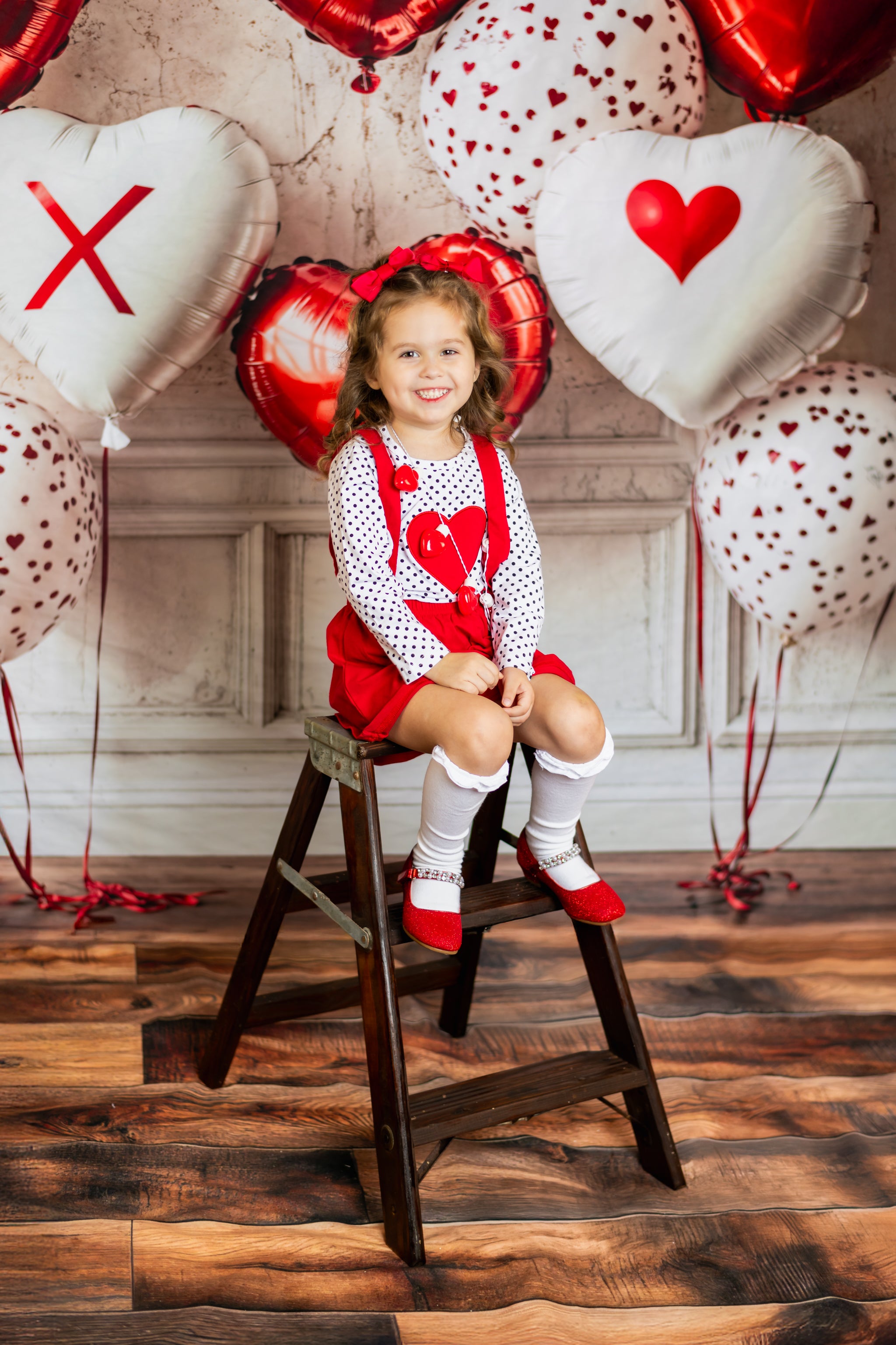 Kate Valentine Heart Balloon Wall Backdrop Designed by Emetselch