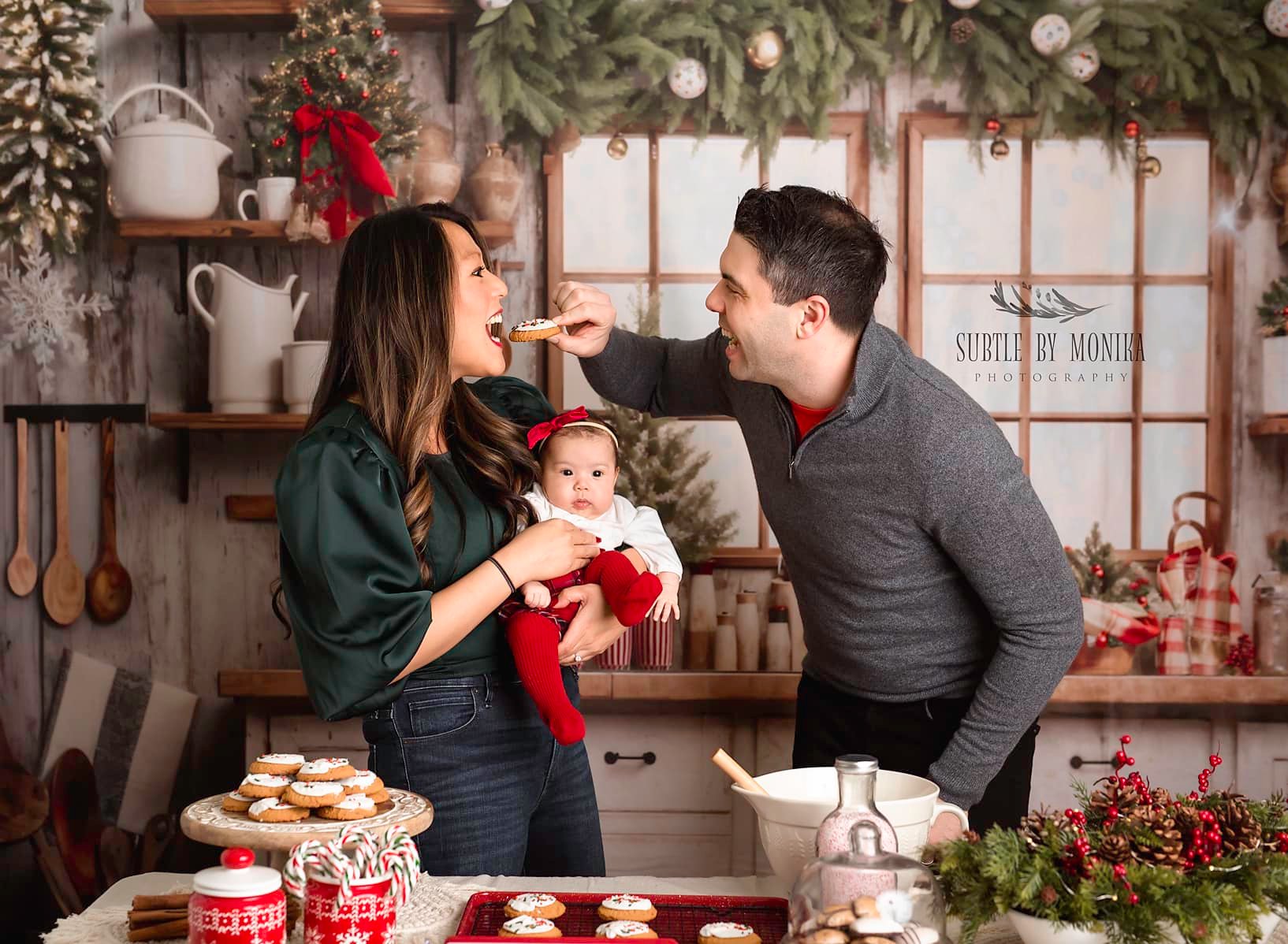 Kate White Christmas Kitchen Backdrop Designed by Emetselch