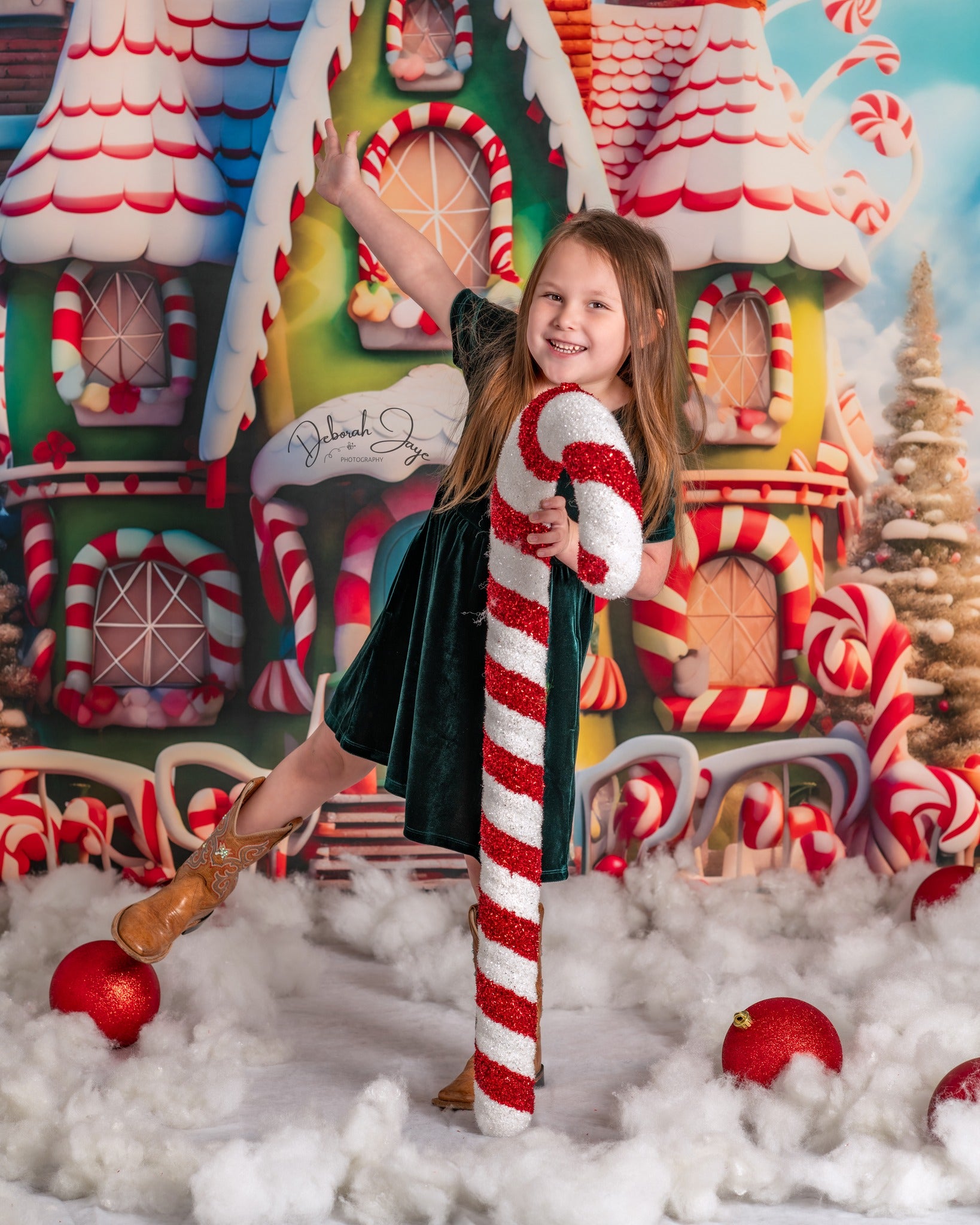 Lightning Deals-1 Kate Christmas Amazing House Backdrop for Photography