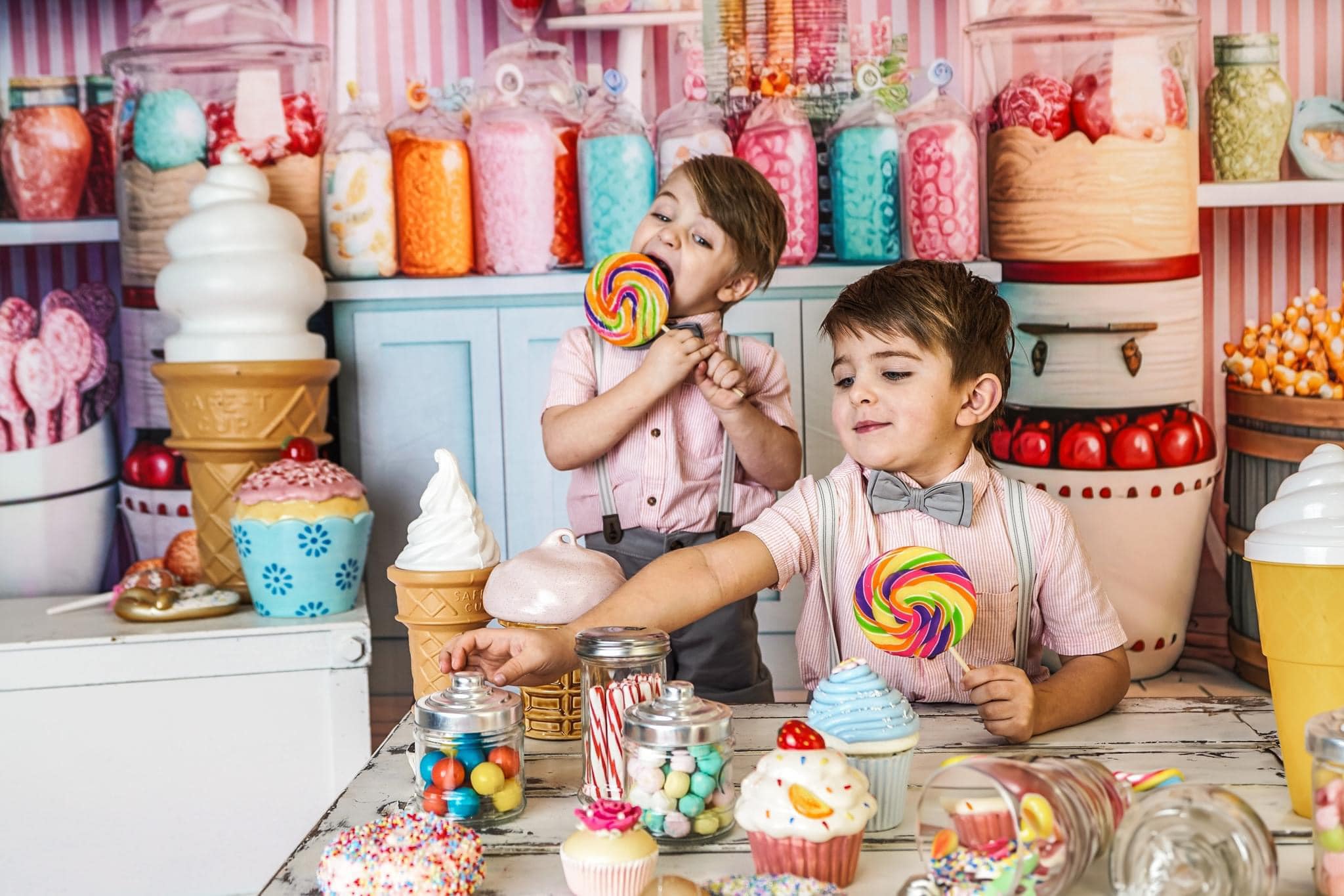 Kate Sweet Shoppe Backdrop Candy Designed by Angela Marie Photography