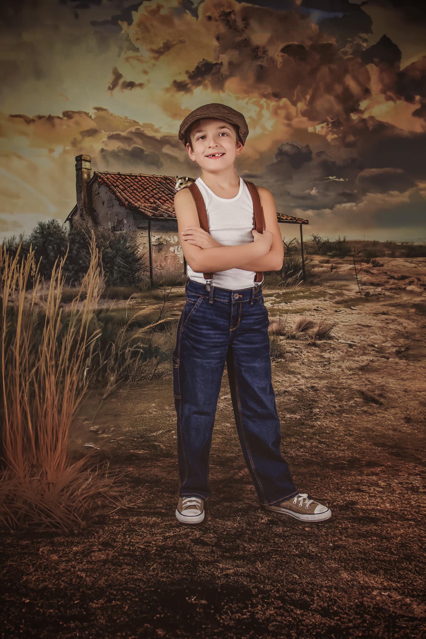 Kate Sweep Wild West Desert Abandoned House Backdrop Designed by Lidia Redekopp