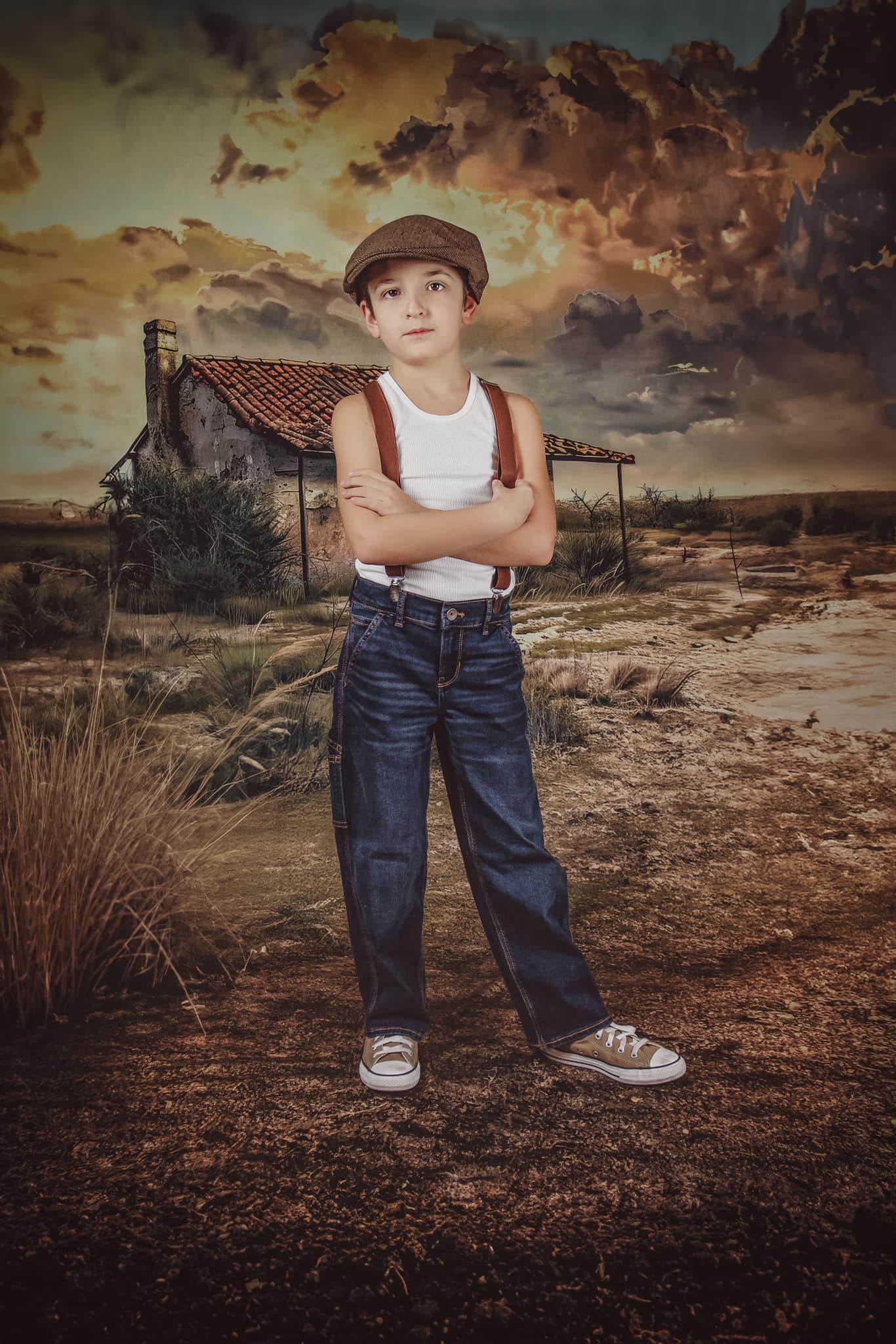 Kate Sweep Wild West Desert Abandoned House Backdrop Designed by Lidia Redekopp