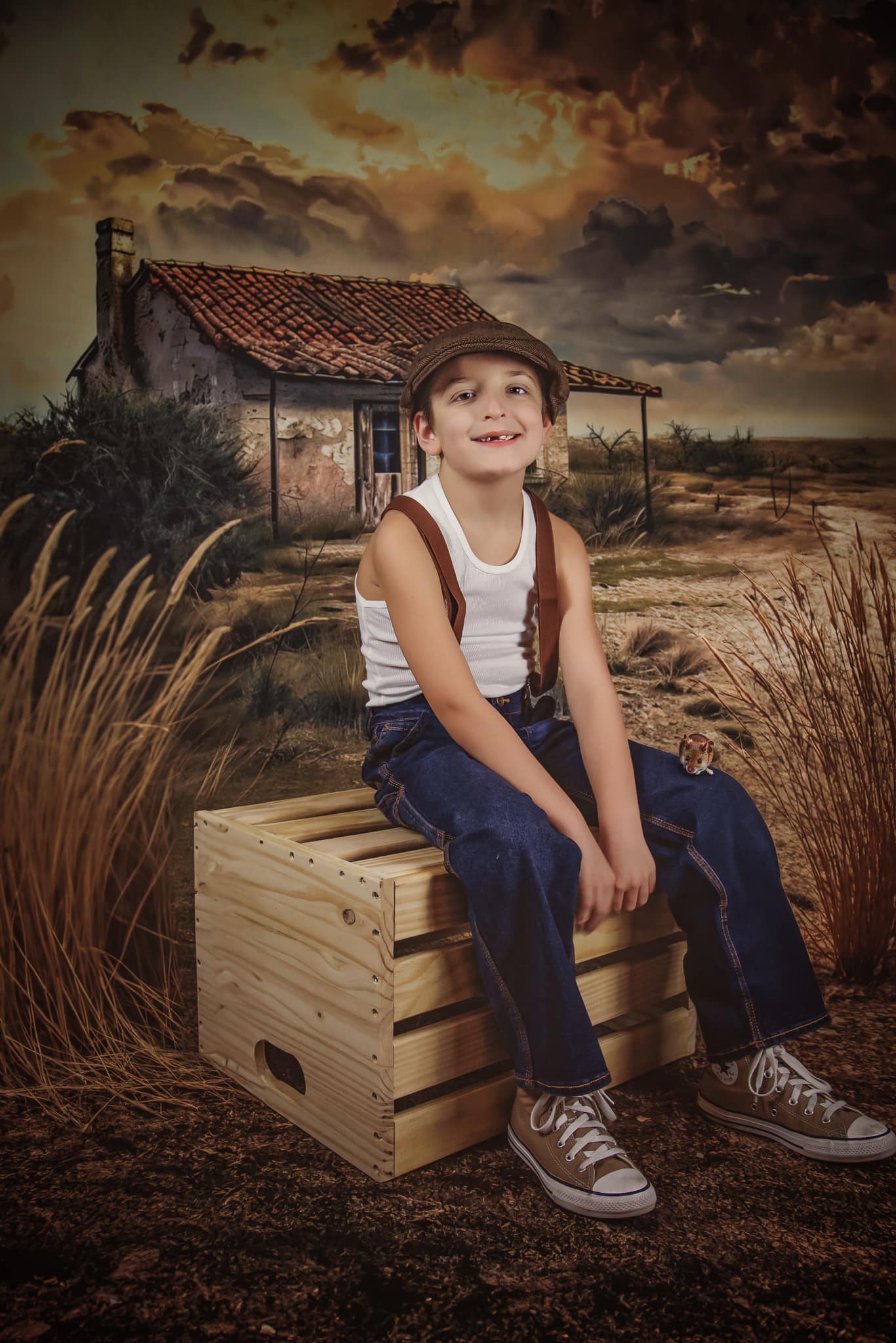 Kate Sweep Wild West Desert Abandoned House Backdrop Designed by Lidia Redekopp