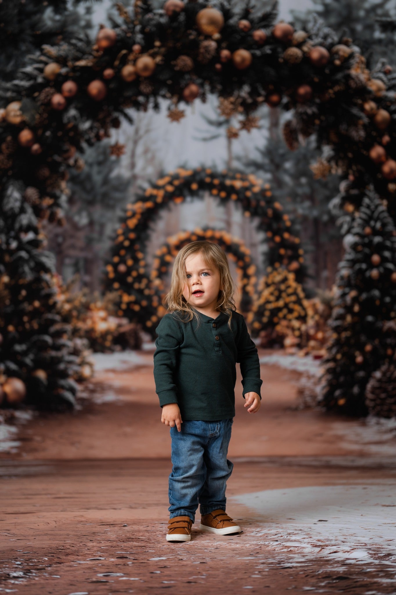 Kate Christmas Tree Archway Forest Backdrop Designed by Emetselch