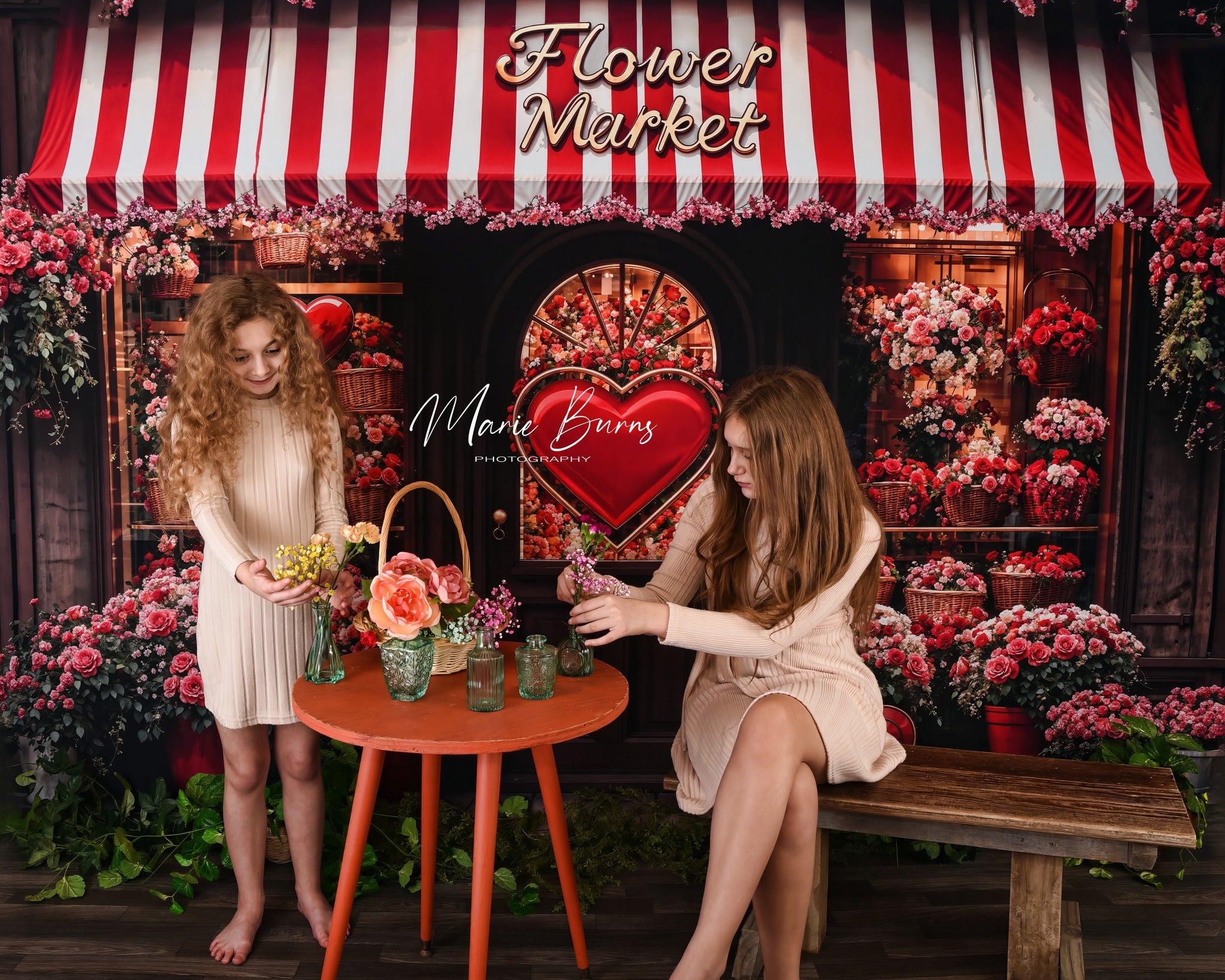 Kate Valentine's Day Flower Shop Backdrop Designed by Emetselch