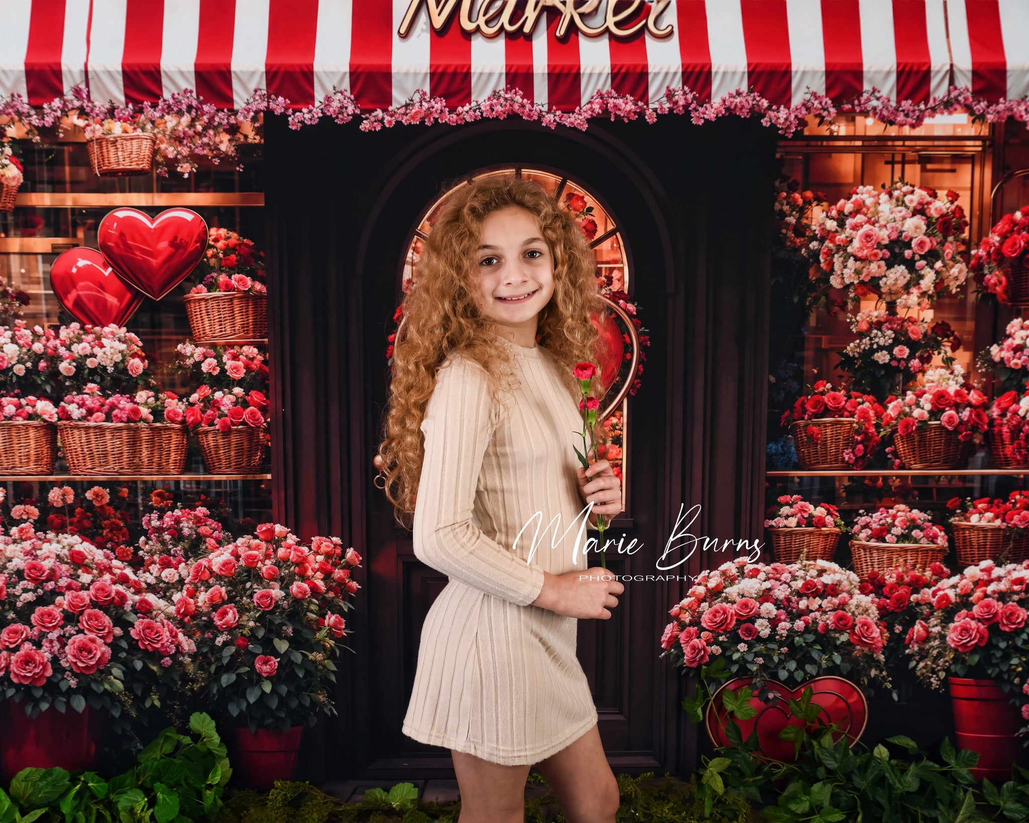 Kate Valentine's Day Flower Shop Backdrop Designed by Emetselch