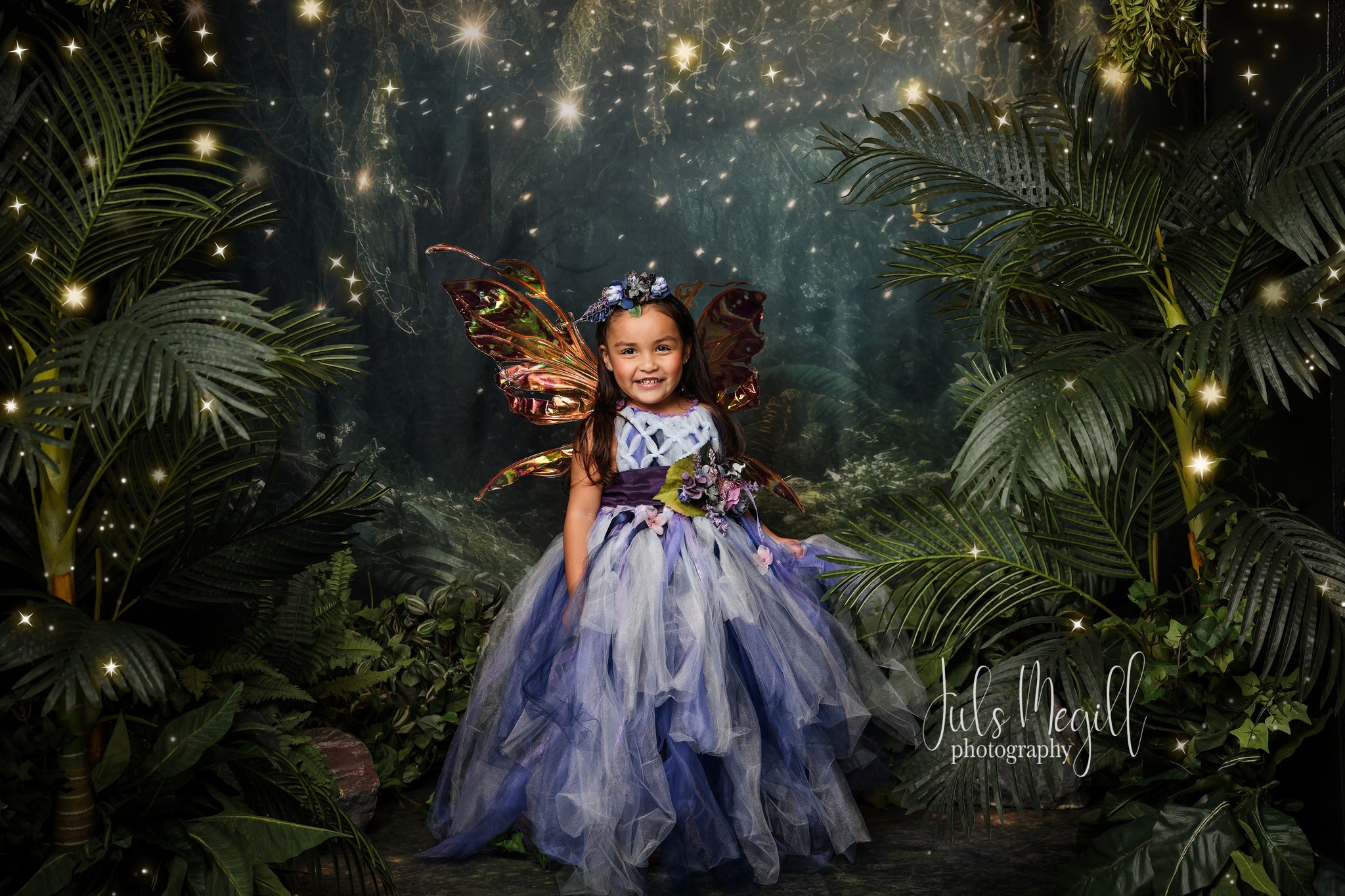 Kate Enchanted Fairy Night Backdrop+Forest Floor Designed by Mandy Ringe Photography