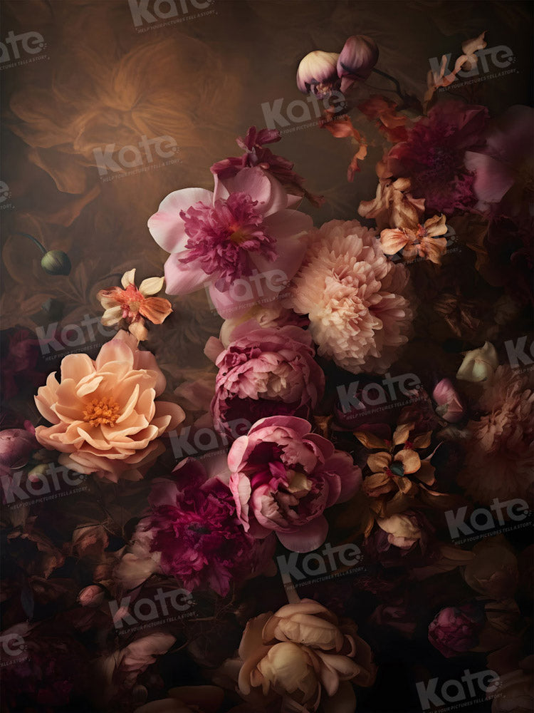 Kate Abstract Flower Backdrop Fine Art Brown for Photography