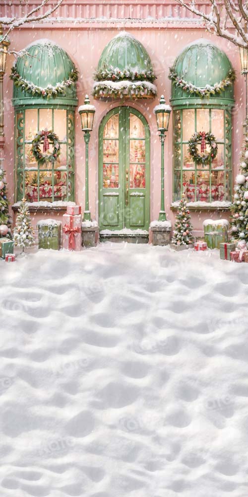 Kate Snow Christmas Gift House Backdrop for Photography