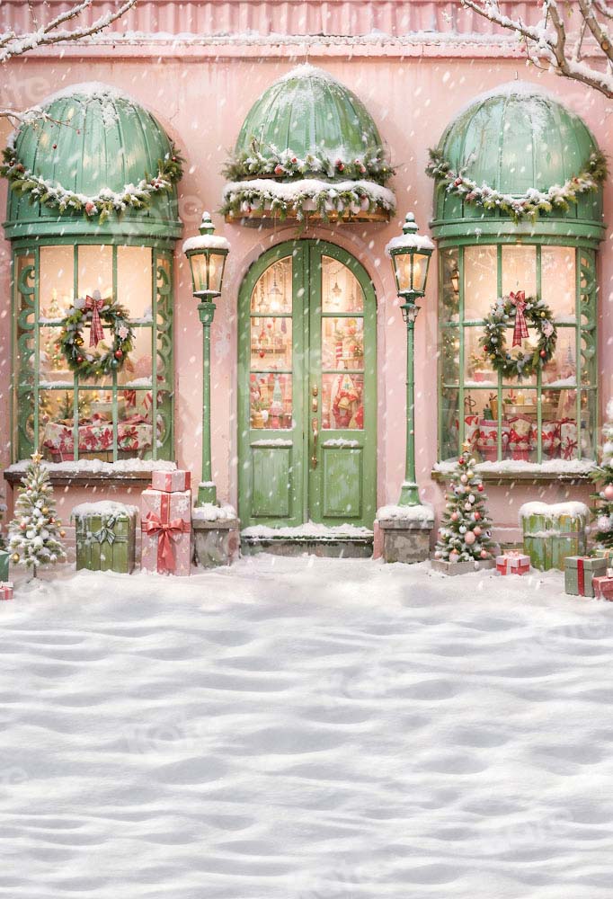 Kate Snow Christmas Gift House Backdrop for Photography