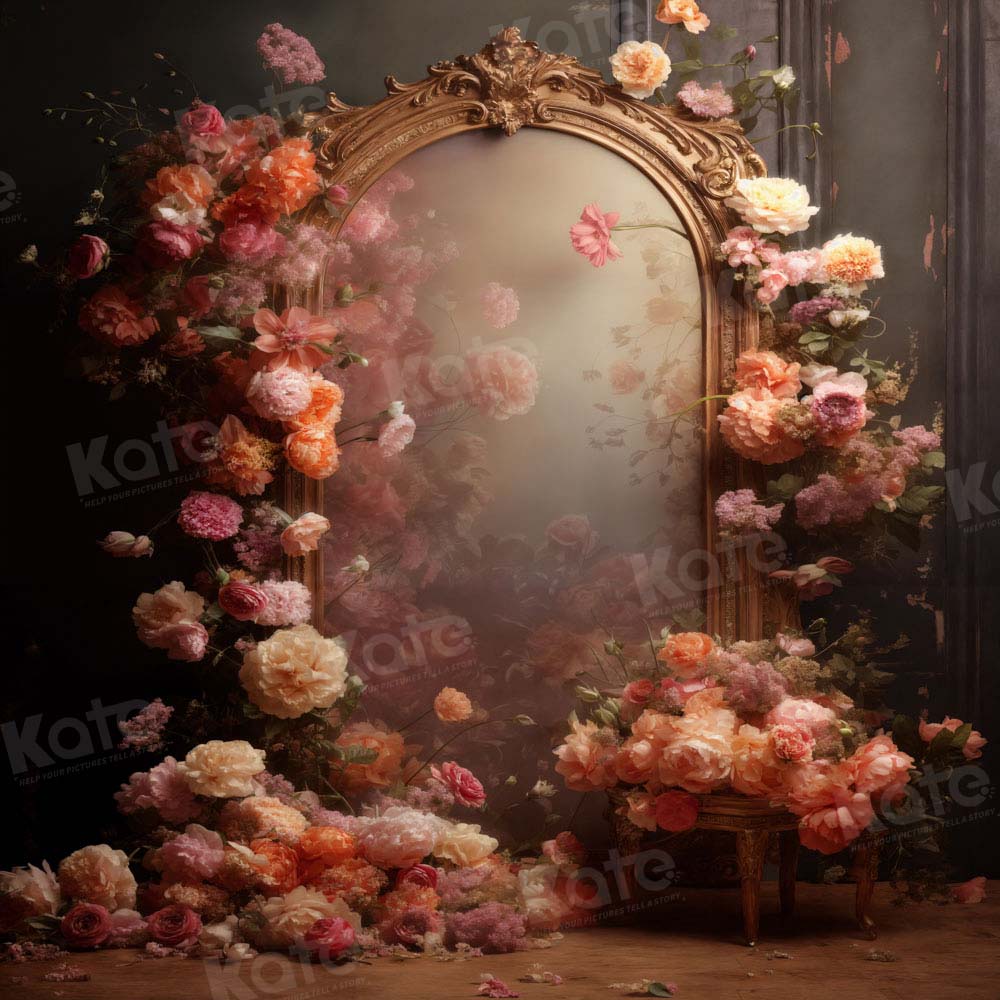 Kate Floral Mirror Backdrop Designed by Chain Photography