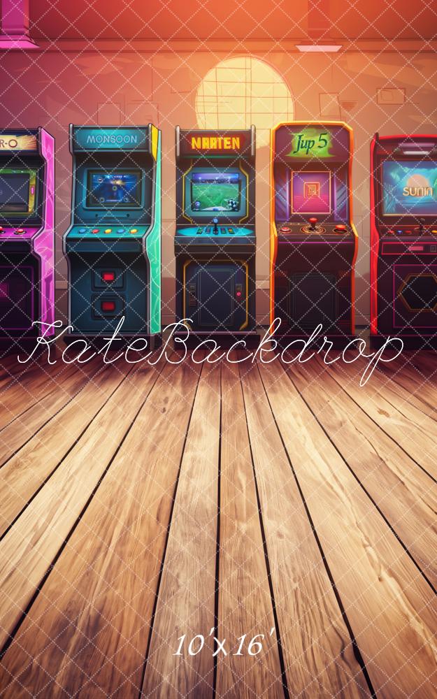 Kate Sweep Colorful Game Arcade Backdrop Designed by Lidia Redekopp