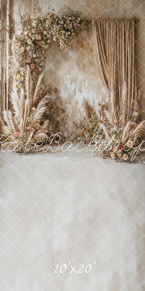 Kate Boho Floral Backdrop Dried Flower Designed by Chain Photography