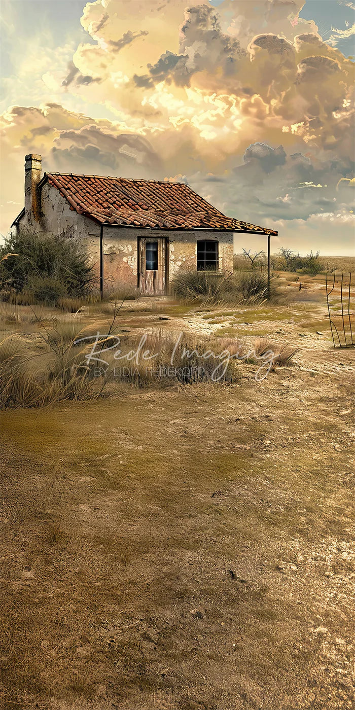 Kate Sweep Wild West Desert Abandoned House Backdrop Designed by Lidia Redekopp