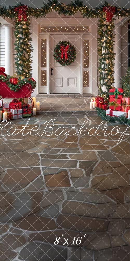 Kate Sweep Classic Exterior Cobble Stone Backdrop Designed by Mini MakeBelieve