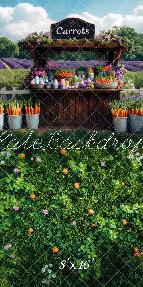 Kate Sweep Carrot Grass Easter Backdrop Designed by Mini MakeBelieve