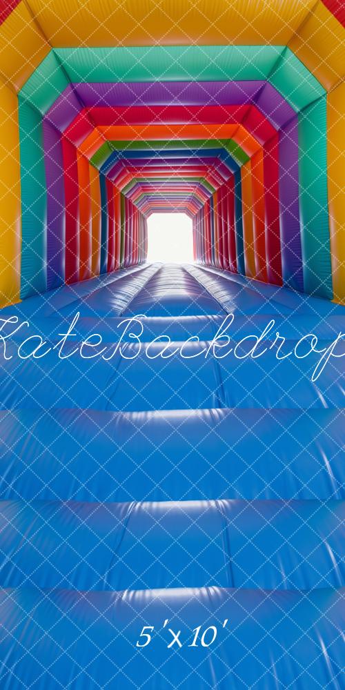 Kate Sweep Bouncy Castle Rainbow Bright Backdrop Designed by Kerry Anderson