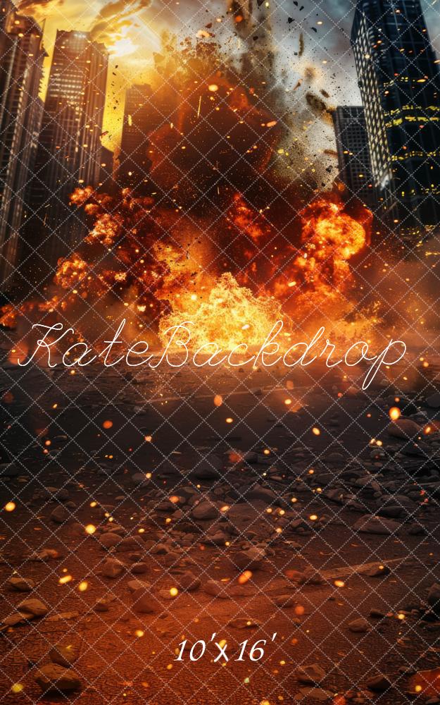 Kate Sweep City Explosion Backdrop Designed by Lidia Redekopp