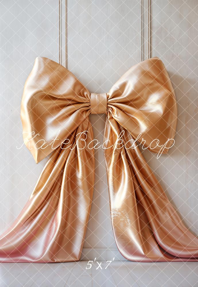 Kate Elegant Gold Bow Backdrop Designed by Emetselch