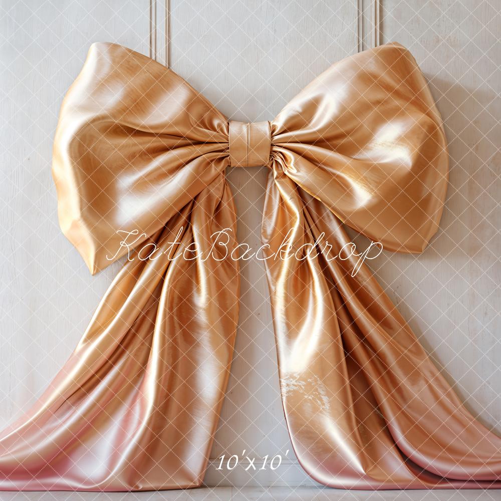 Kate Elegant Gold Bow Backdrop Designed by Emetselch