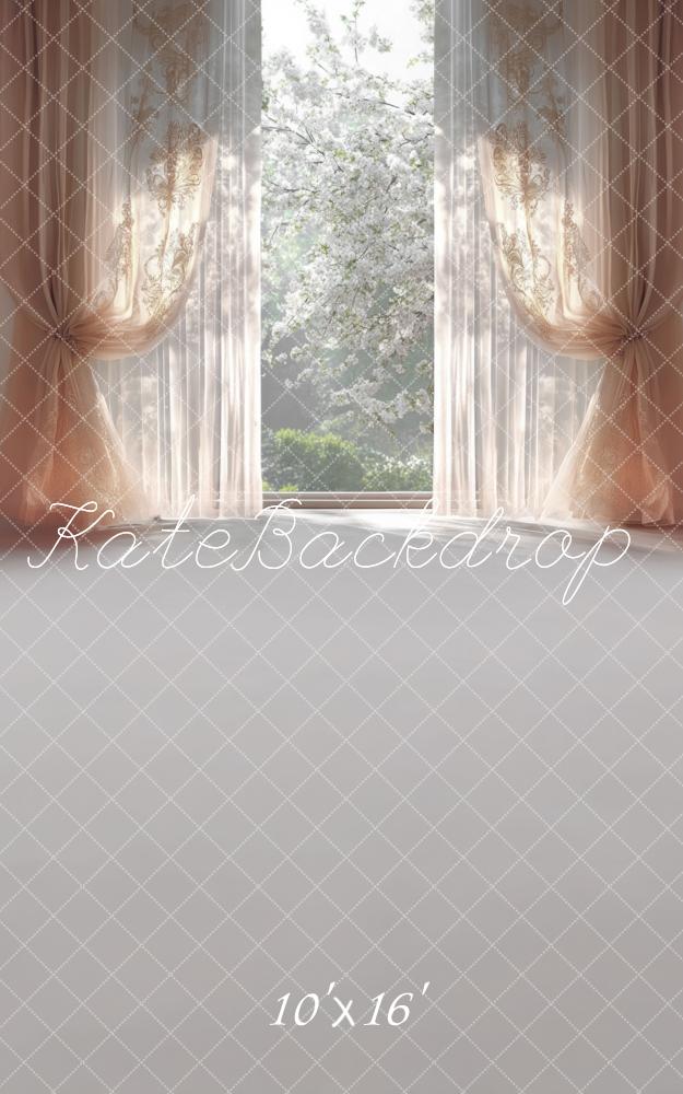 Kate Sweep Spring Elegant Curtain Window Backdrop Designed by Mini MakeBelieve