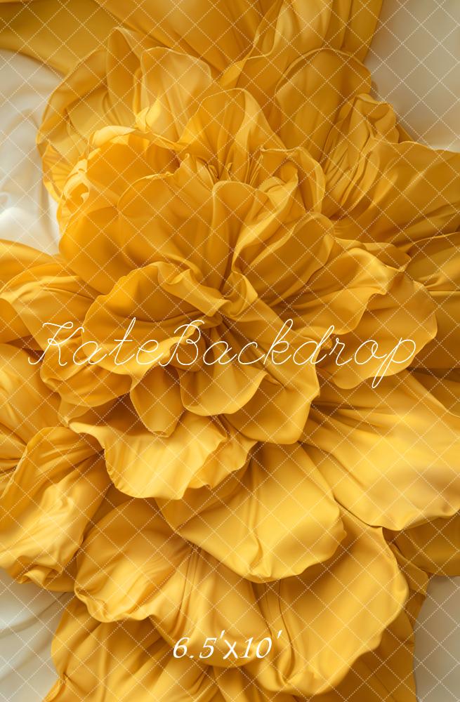 Kate Yellow Floral Backdrop Newborn Pregnancy Designed by Emetselch