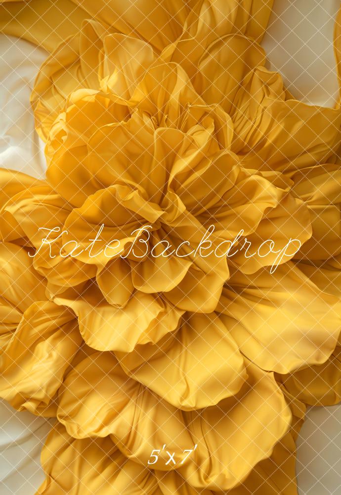 Kate Yellow Floral Backdrop Newborn Pregnancy Designed by Emetselch