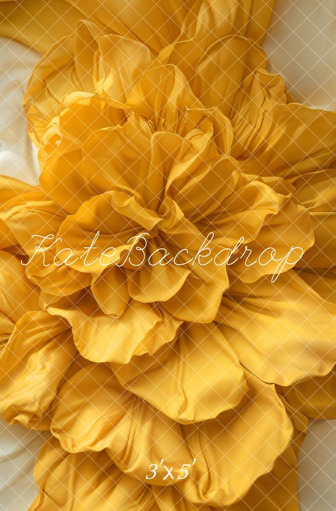 Kate Yellow Floral Backdrop Newborn Pregnancy Designed by Emetselch