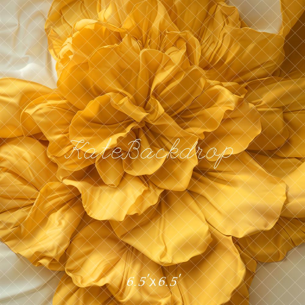 Kate Yellow Floral Backdrop Newborn Pregnancy Designed by Emetselch