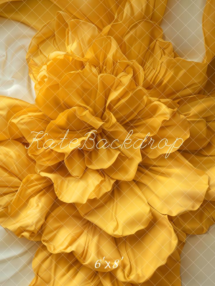 Kate Yellow Floral Backdrop Newborn Pregnancy Designed by Emetselch