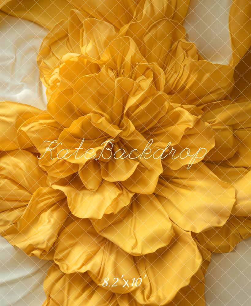 Kate Yellow Floral Backdrop Newborn Pregnancy Designed by Emetselch