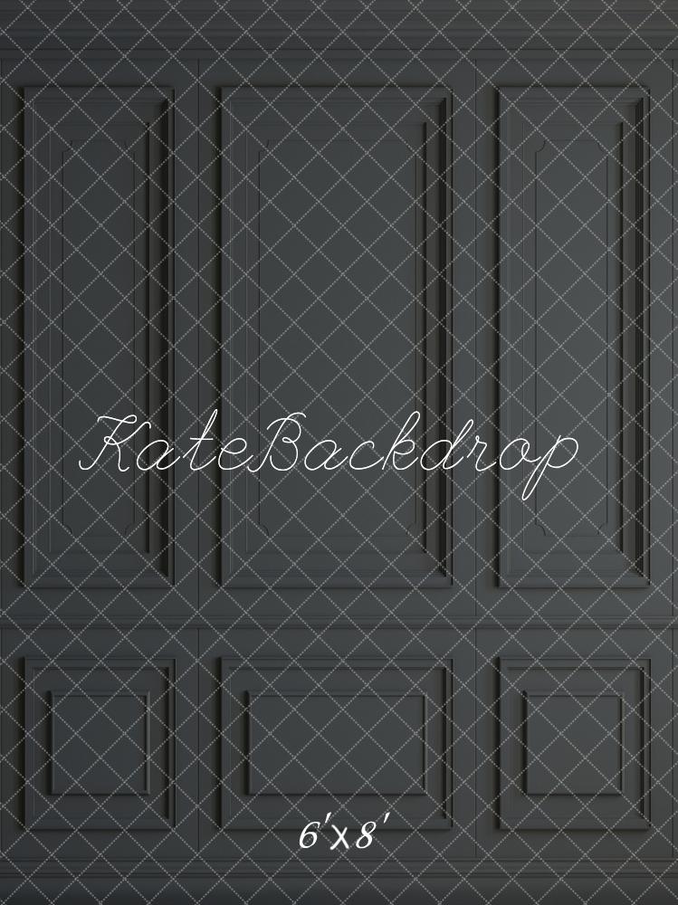 Kate Gray Black Vintage Wall Fleece Backdrop for Photography