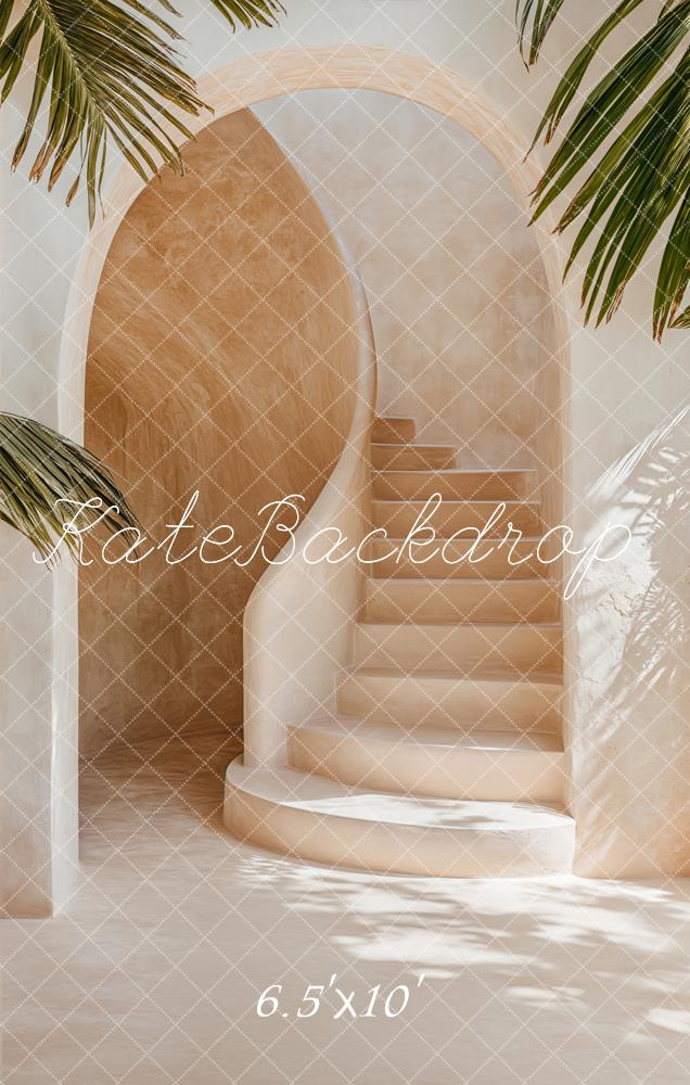 Kate Fleece Arch Tropical Stairs Backdrop Designed by Emetselch